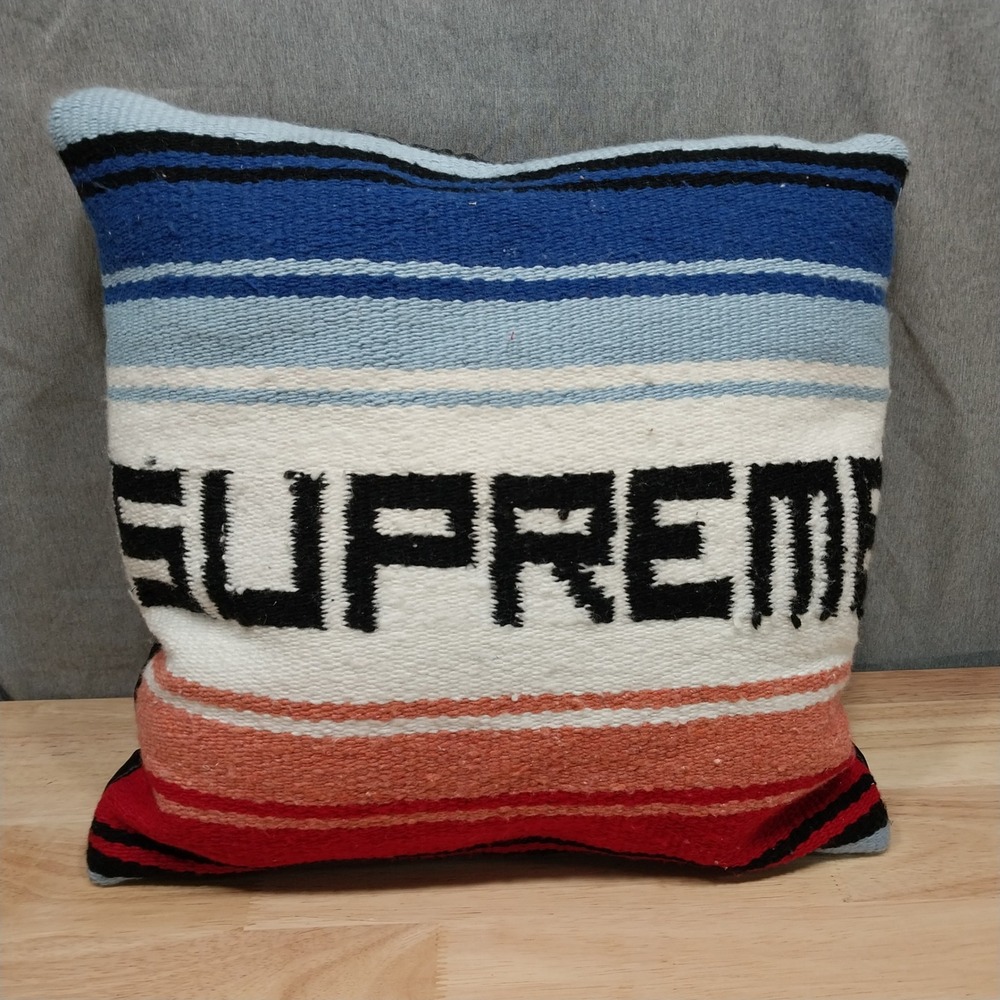 Supreme Serape Decorative Pillow Woven Quilted Multi Color